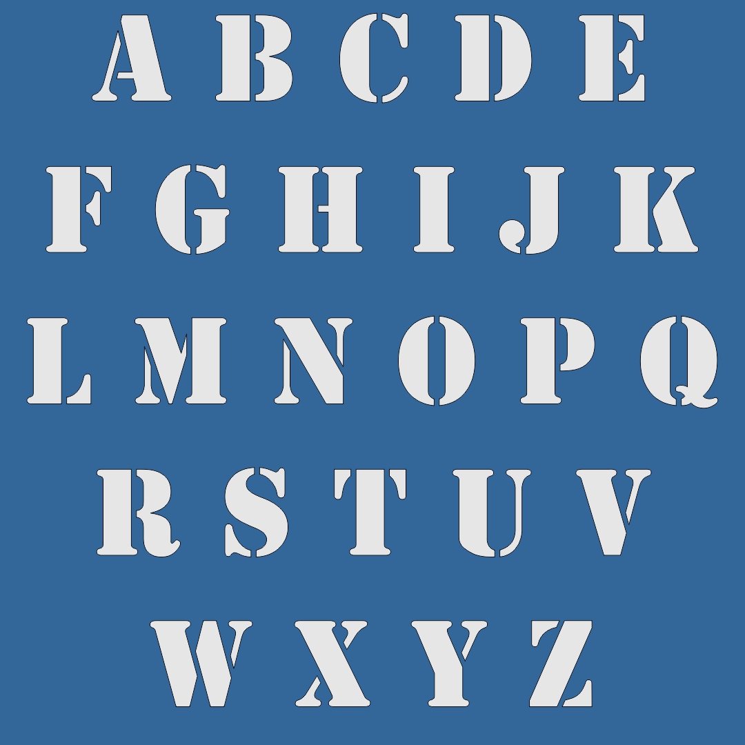 Fancy Letter Stencils Free 10 Free PDF Printables Printablee