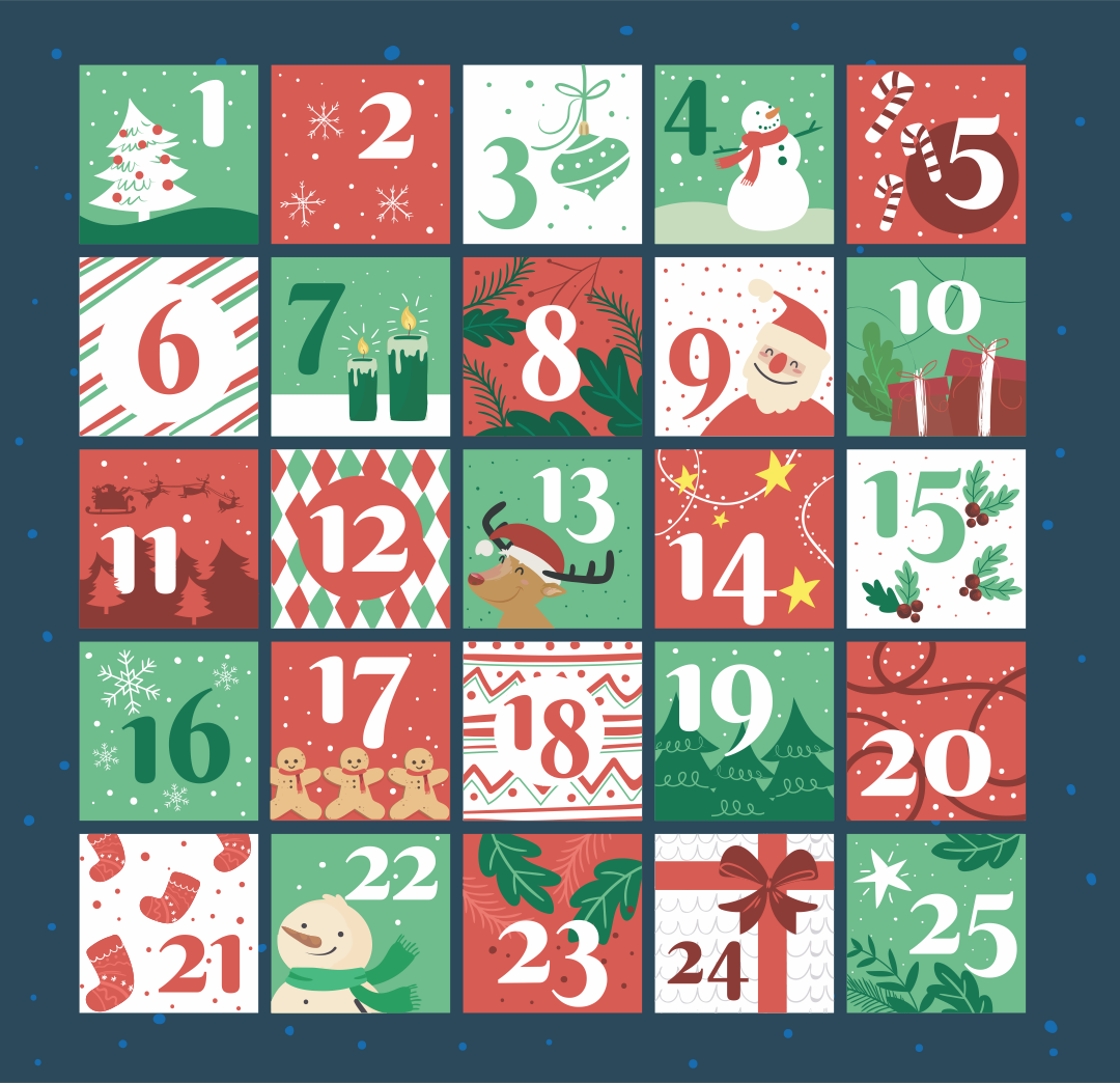 Christmas Countdown Number Printables