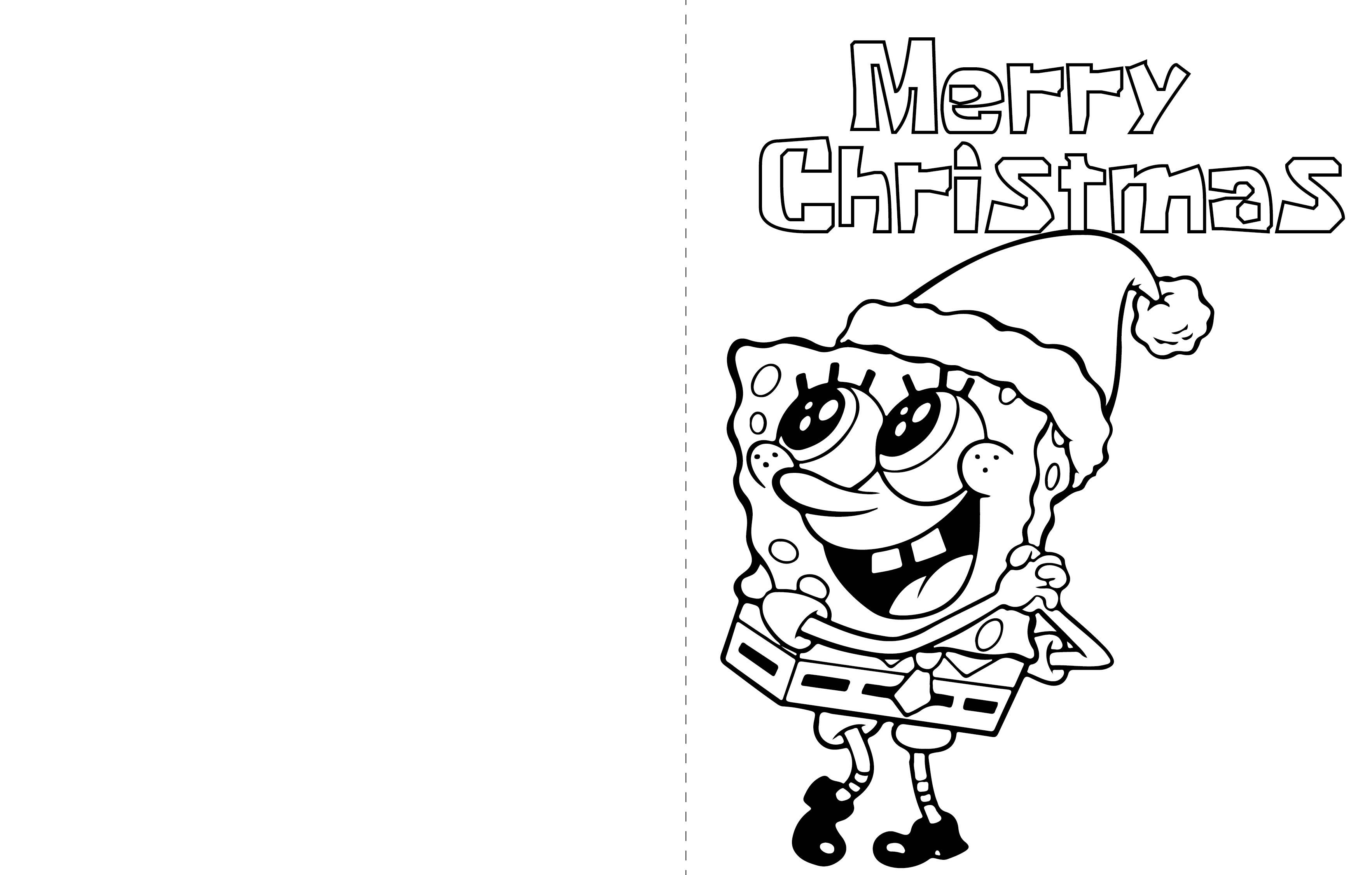 Free Printable Xmas Cards To Colour