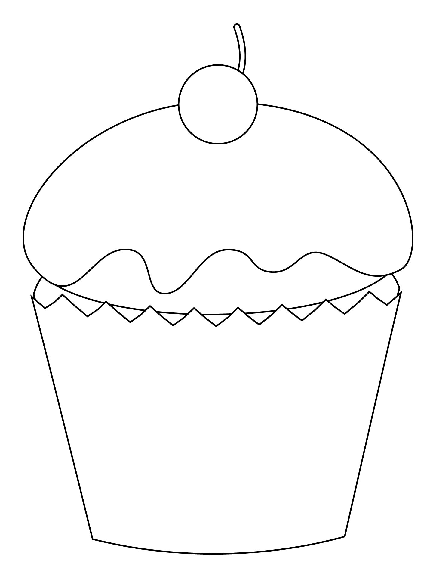 Printable Cupcake Cutouts