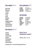 Printable French Worksheets