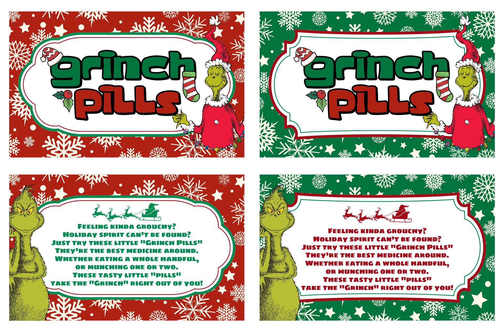 5 Best Grinch Pills Printable Pattern Printablee