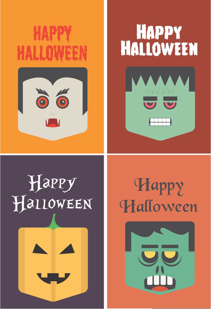  Printable Halloween Tags Round