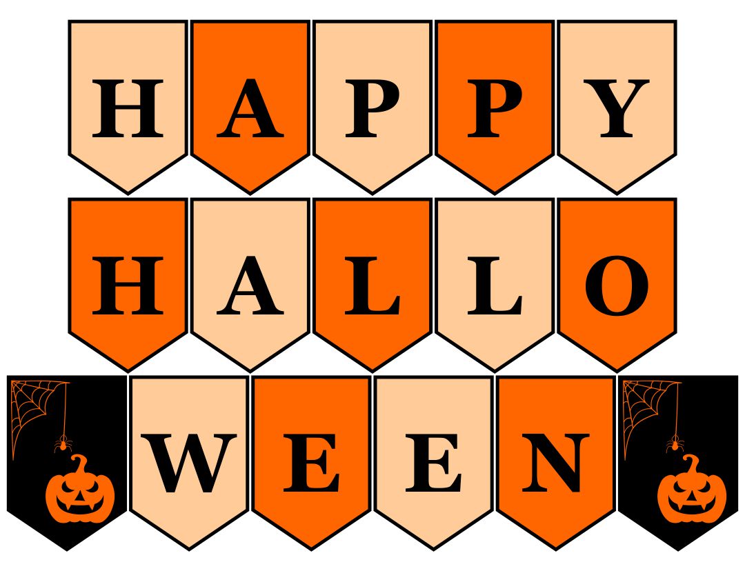 10 Best Vintage Halloween Printable Banner Printablee 10 Best Vintage Halloween Printable Banner Printablee