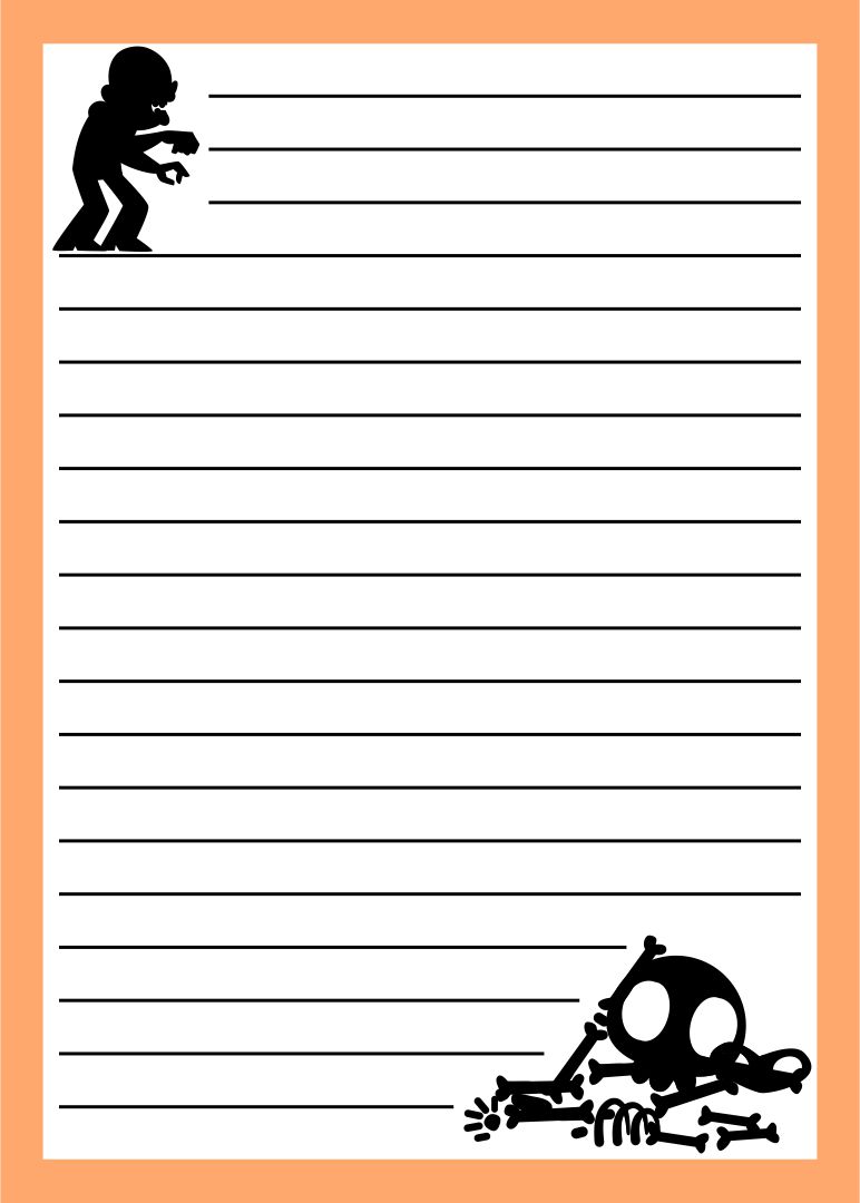 Printable Halloween Writing Templates