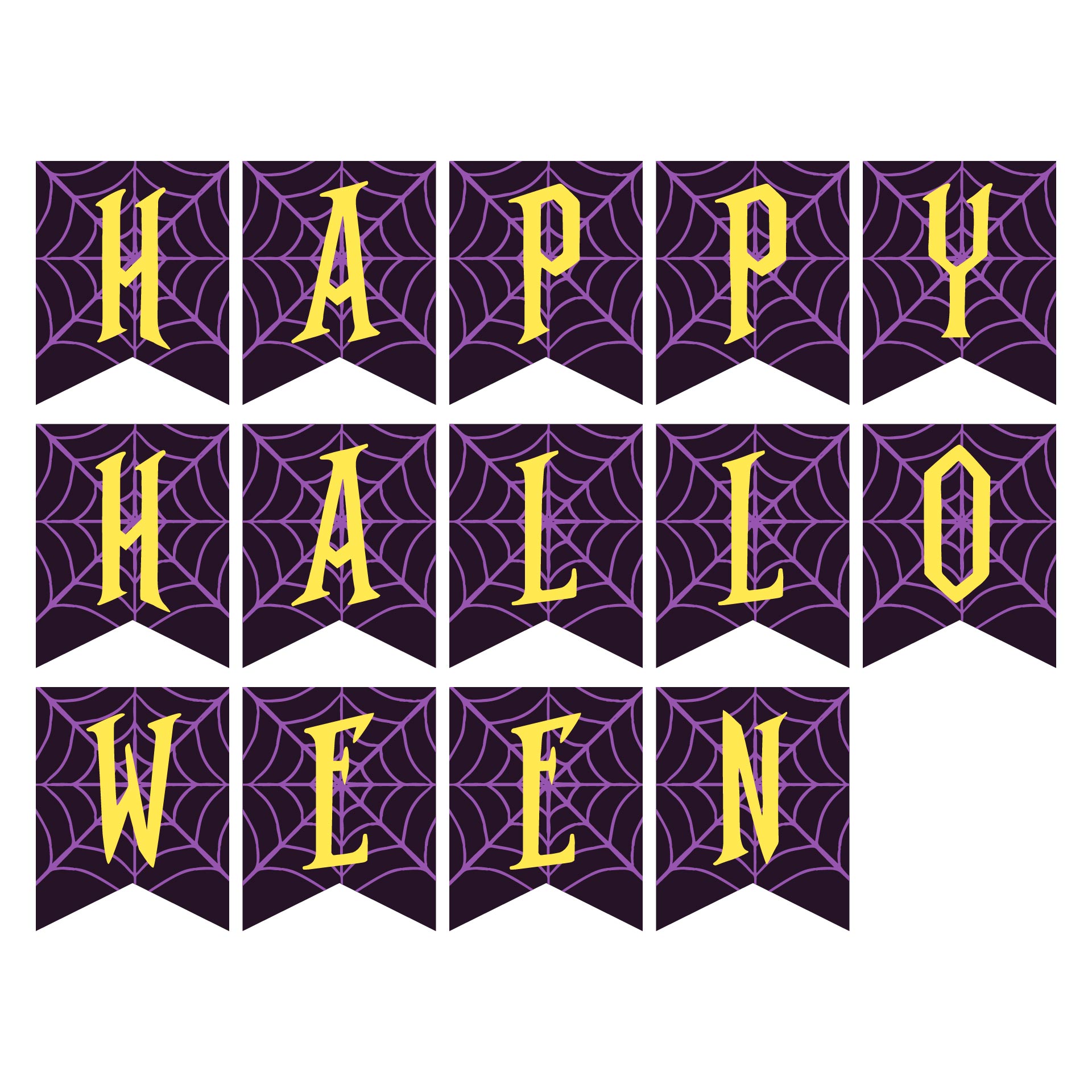 Happy Halloween Banner Printable Free