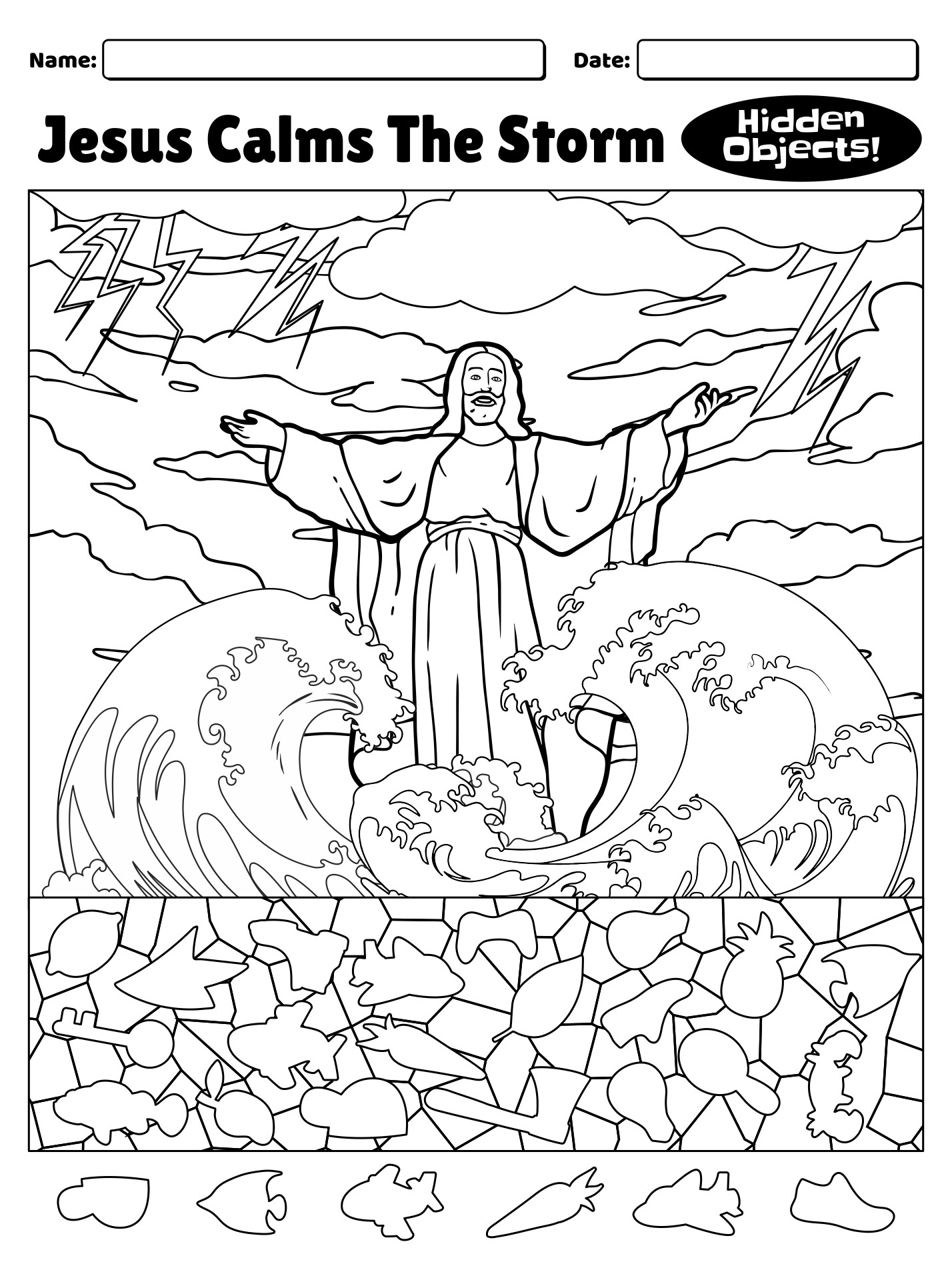 5 Best Bible Printables Hidden Objects Puzzle Printablee