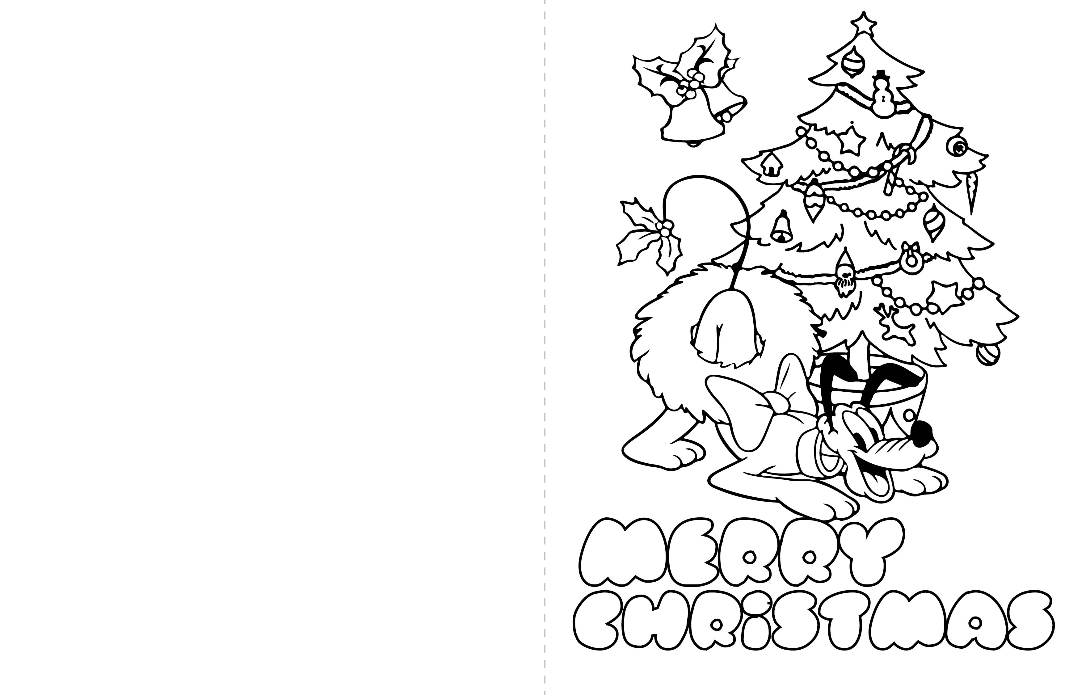 Free Printable Christmas Cards Coloring