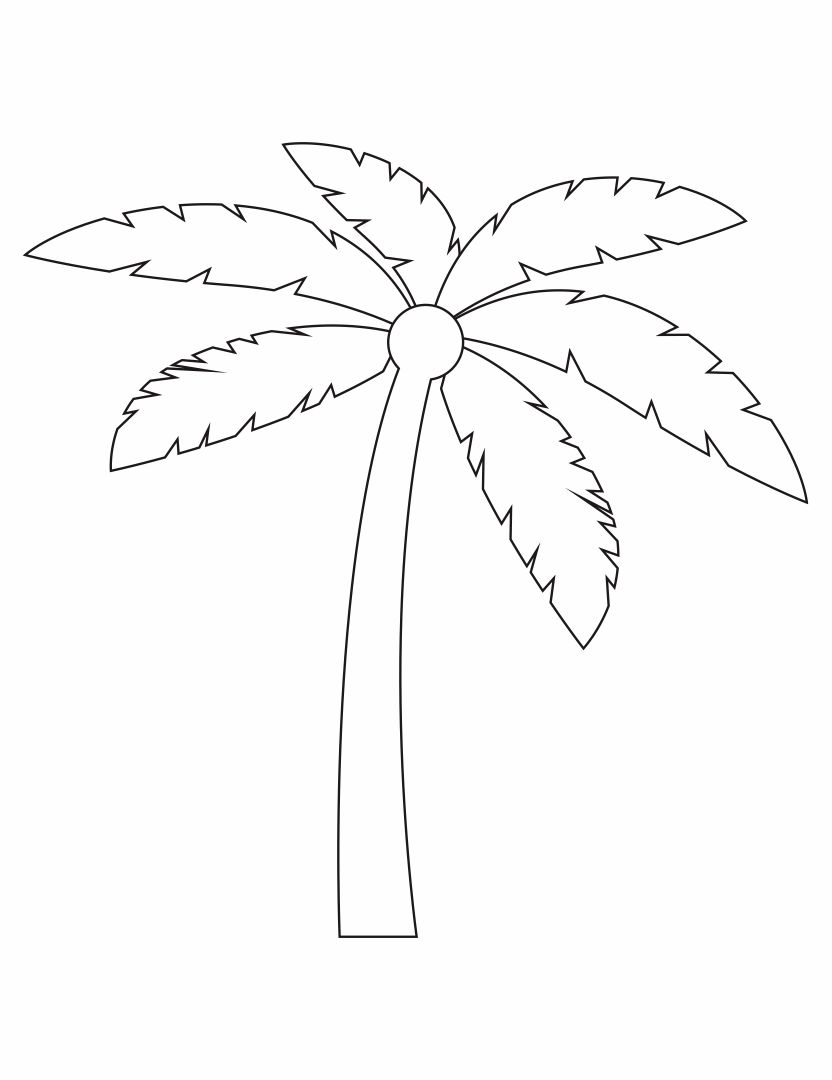 Palm Tree Template Free Printable