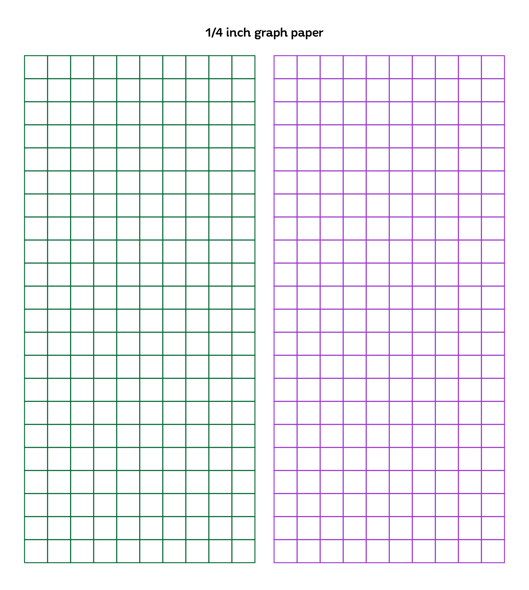 Printable 1 4 Grid Paper