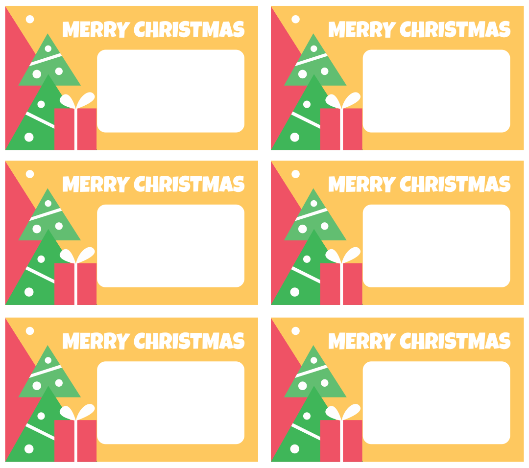  Printable Christmas Gift Tags Round