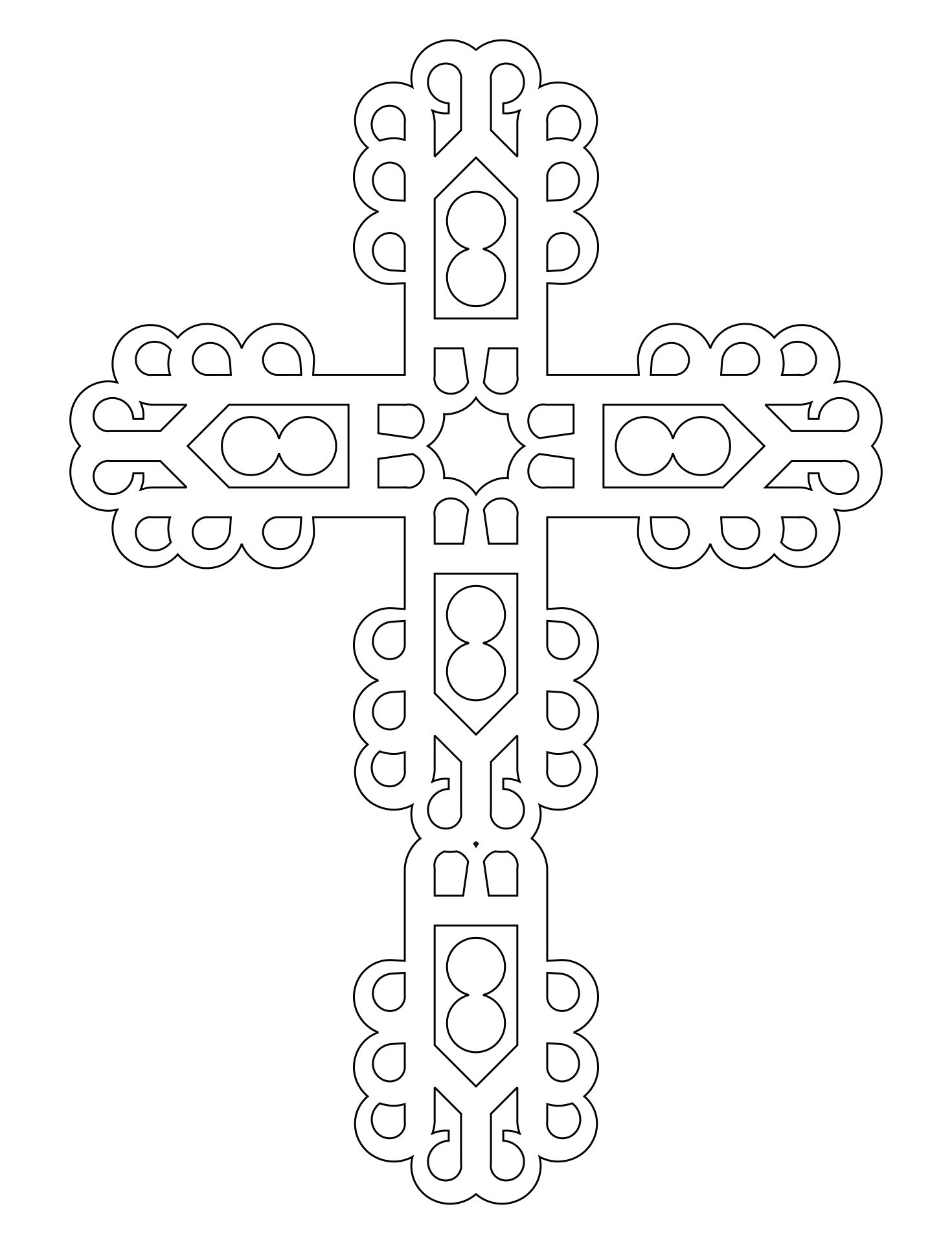 Crochet Cross Bookmark Pattern