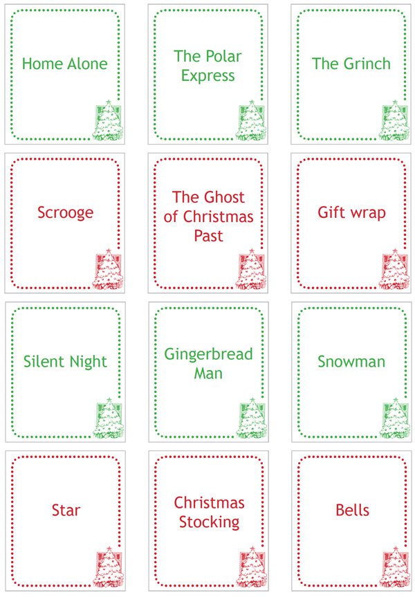 4 Best Christmas Charades Free Printable