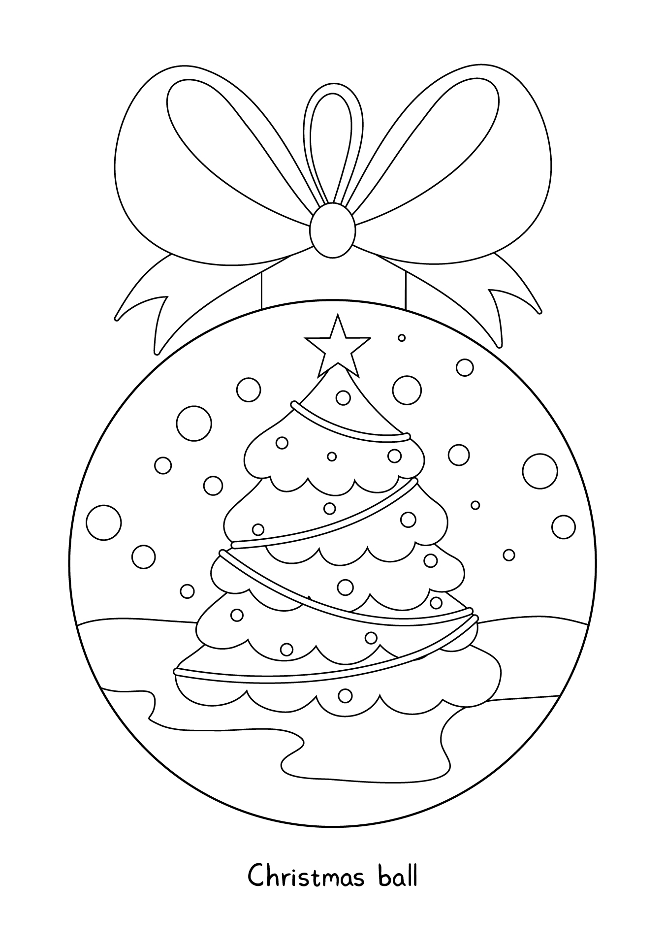 Preschool Printable Christmas Ornaments