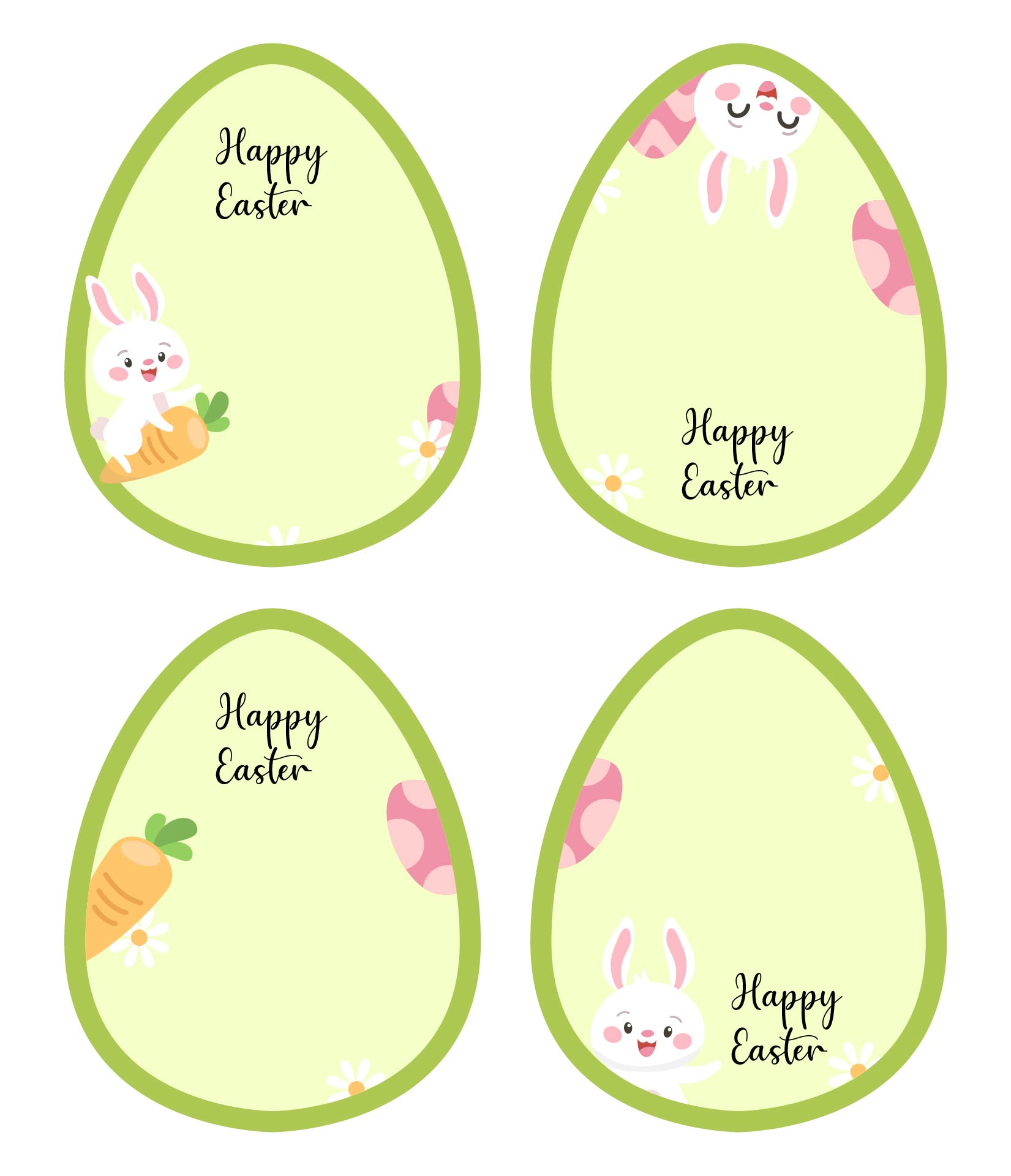 Happy Easter Tags Printable 