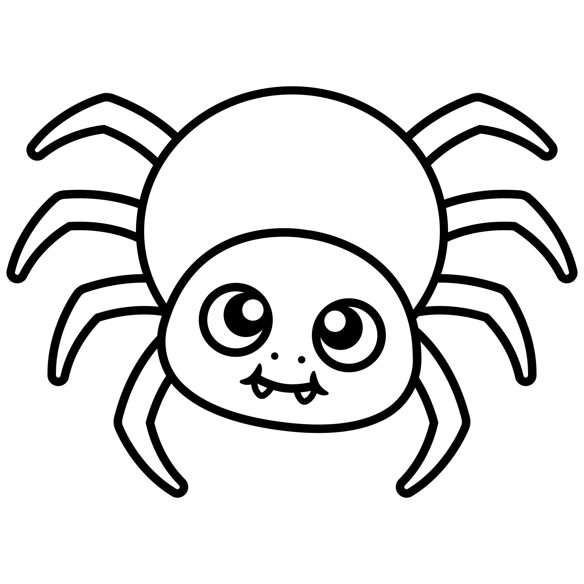 halloween spider drawing