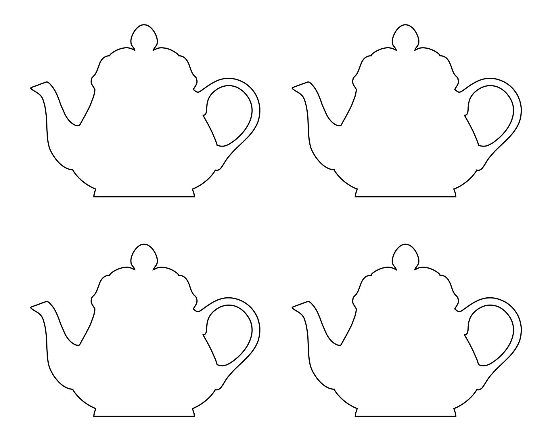 Printable Teapot Patterns