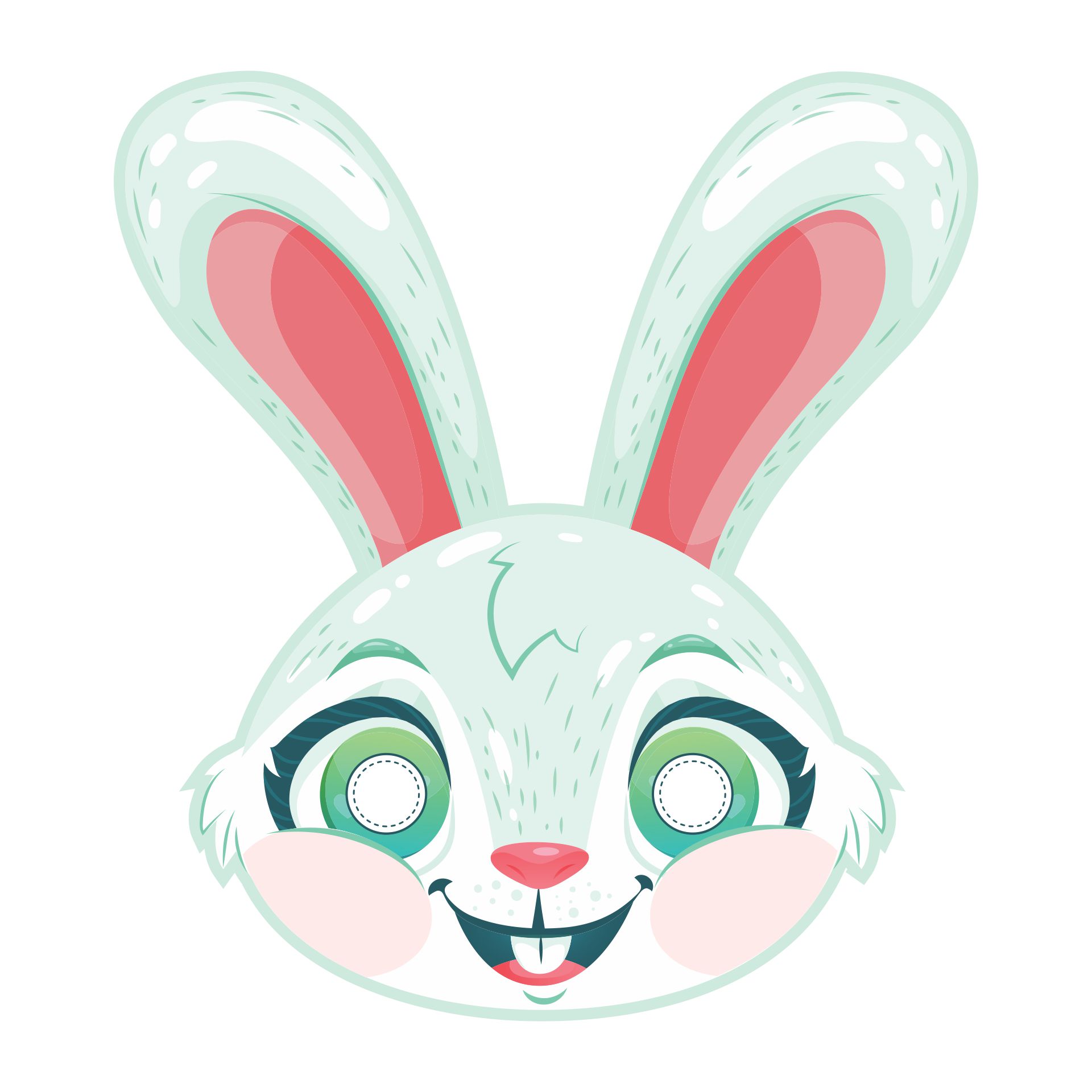 Printable Easter Bunny Mask Craft