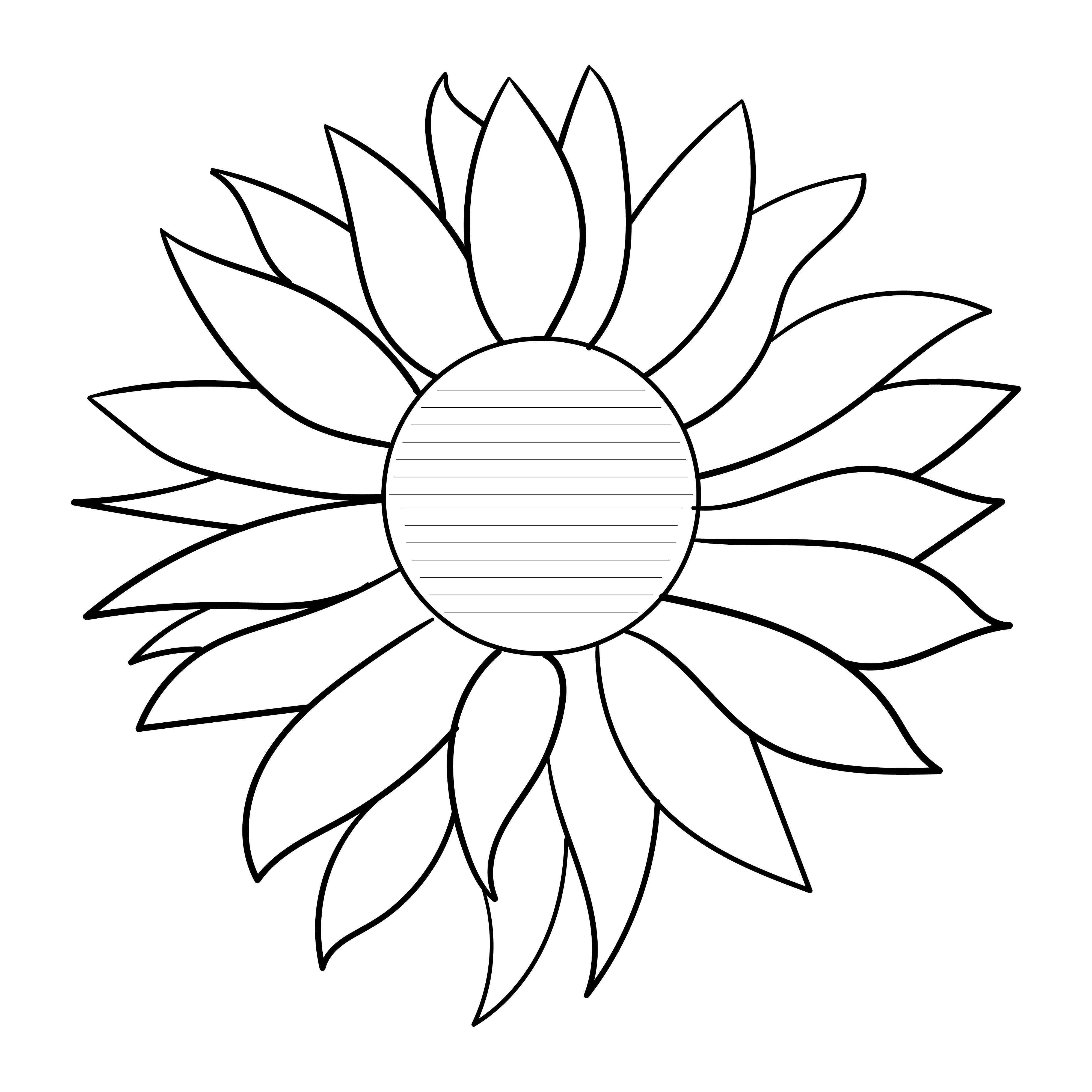 10 Best Sunflower Cut Out Template Printable