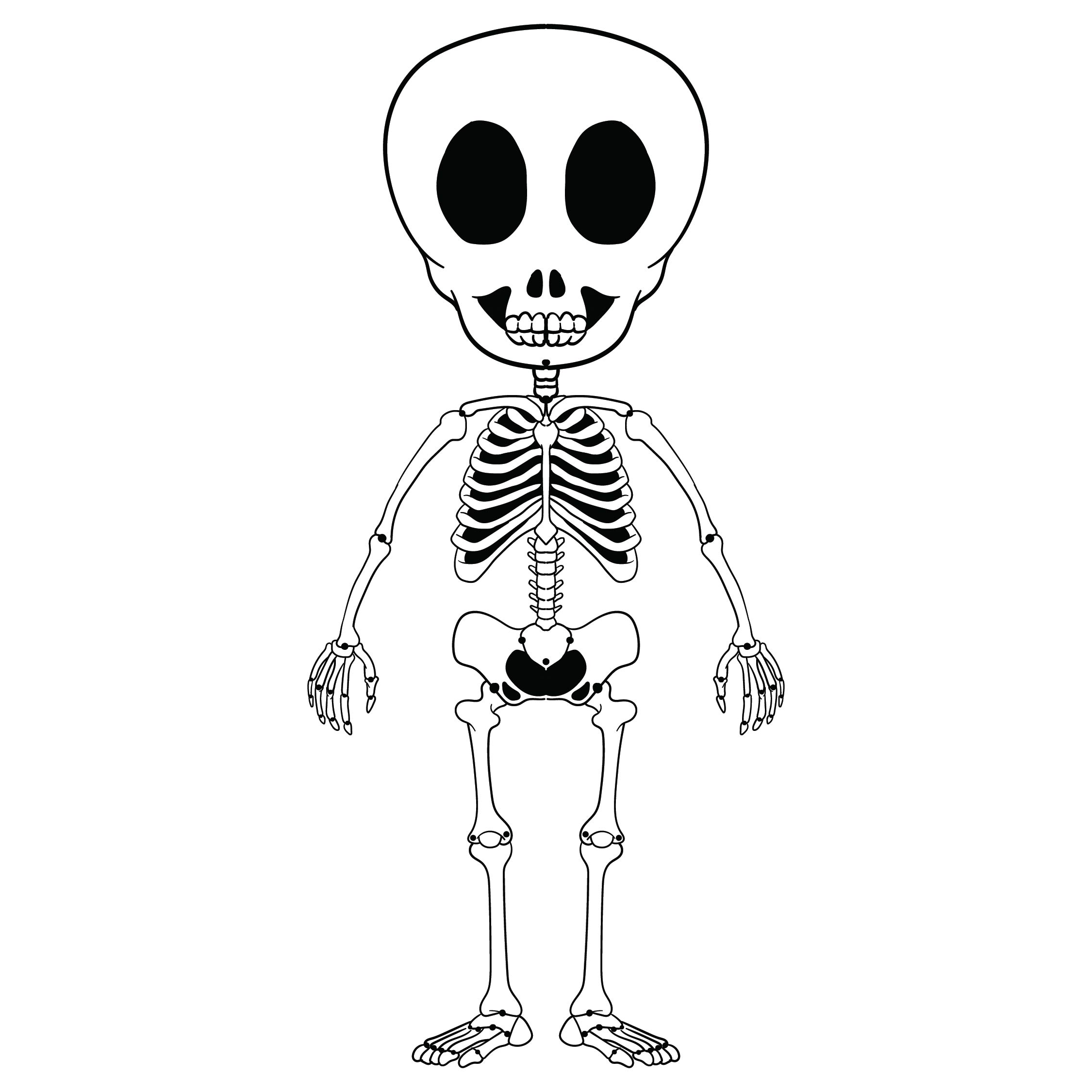 19 Best Large Printable Skeleton Template For Free At