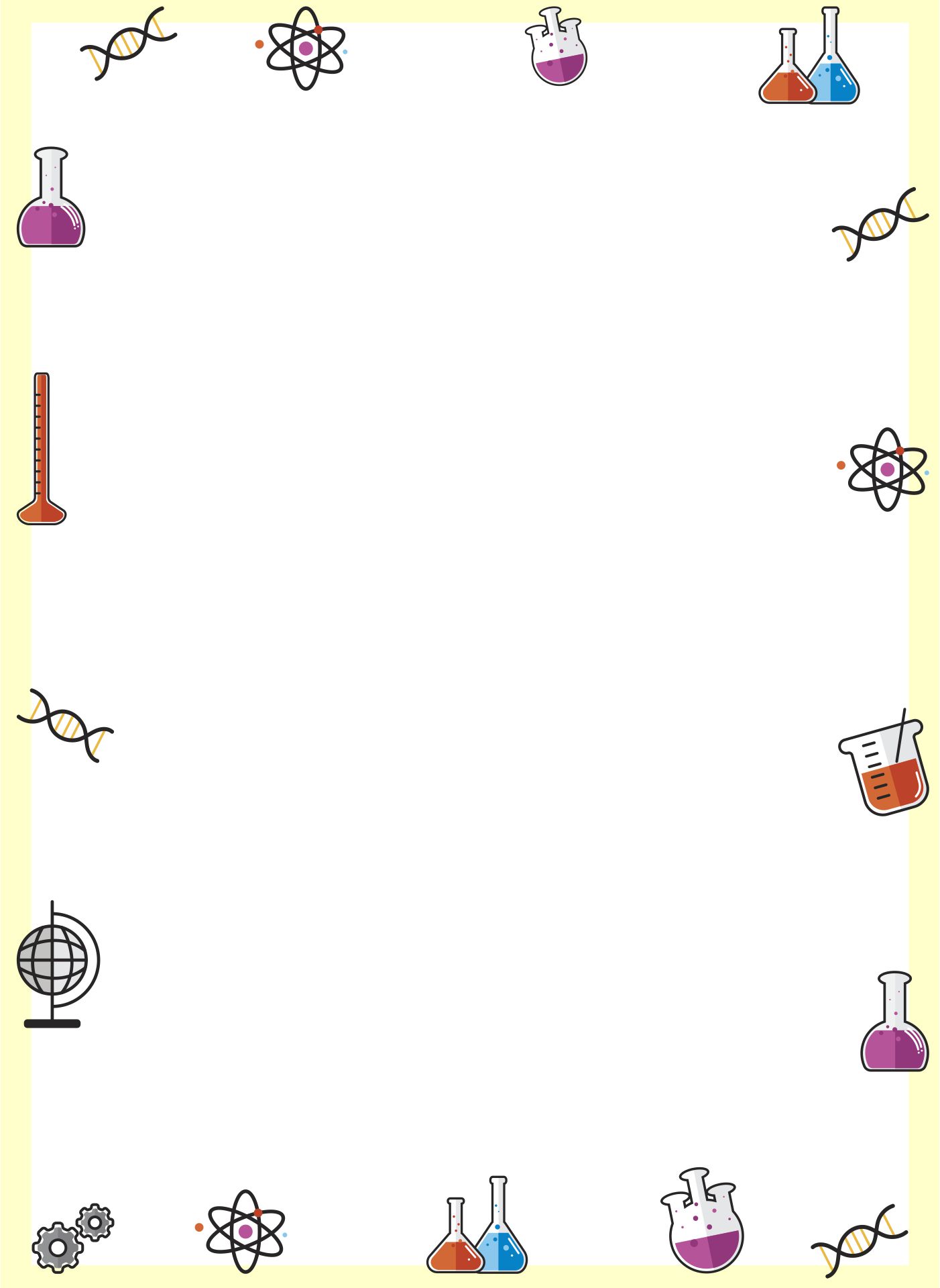 Chart Paper Border Design For Science Project Image To U