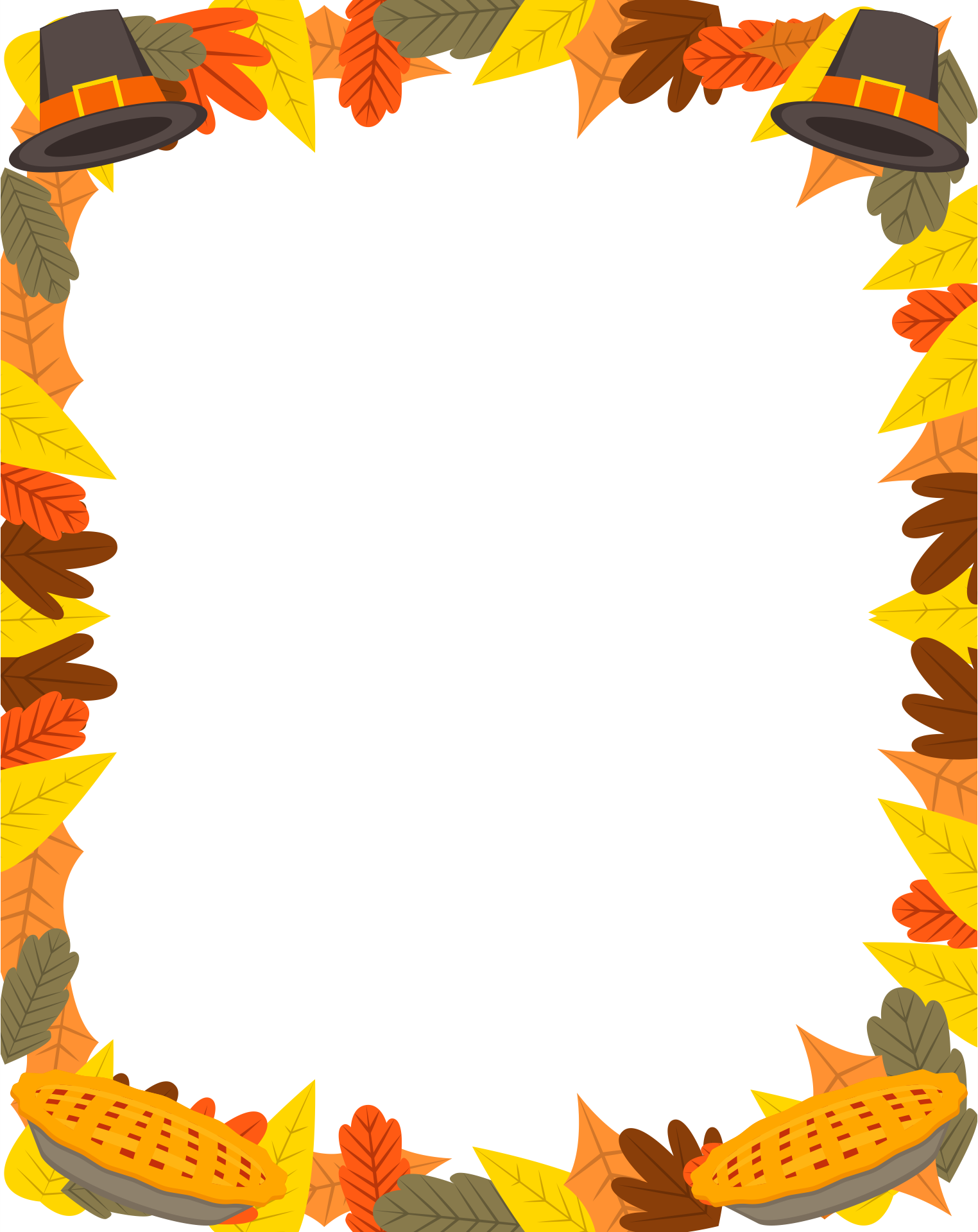 Printable Thanksgiving Border