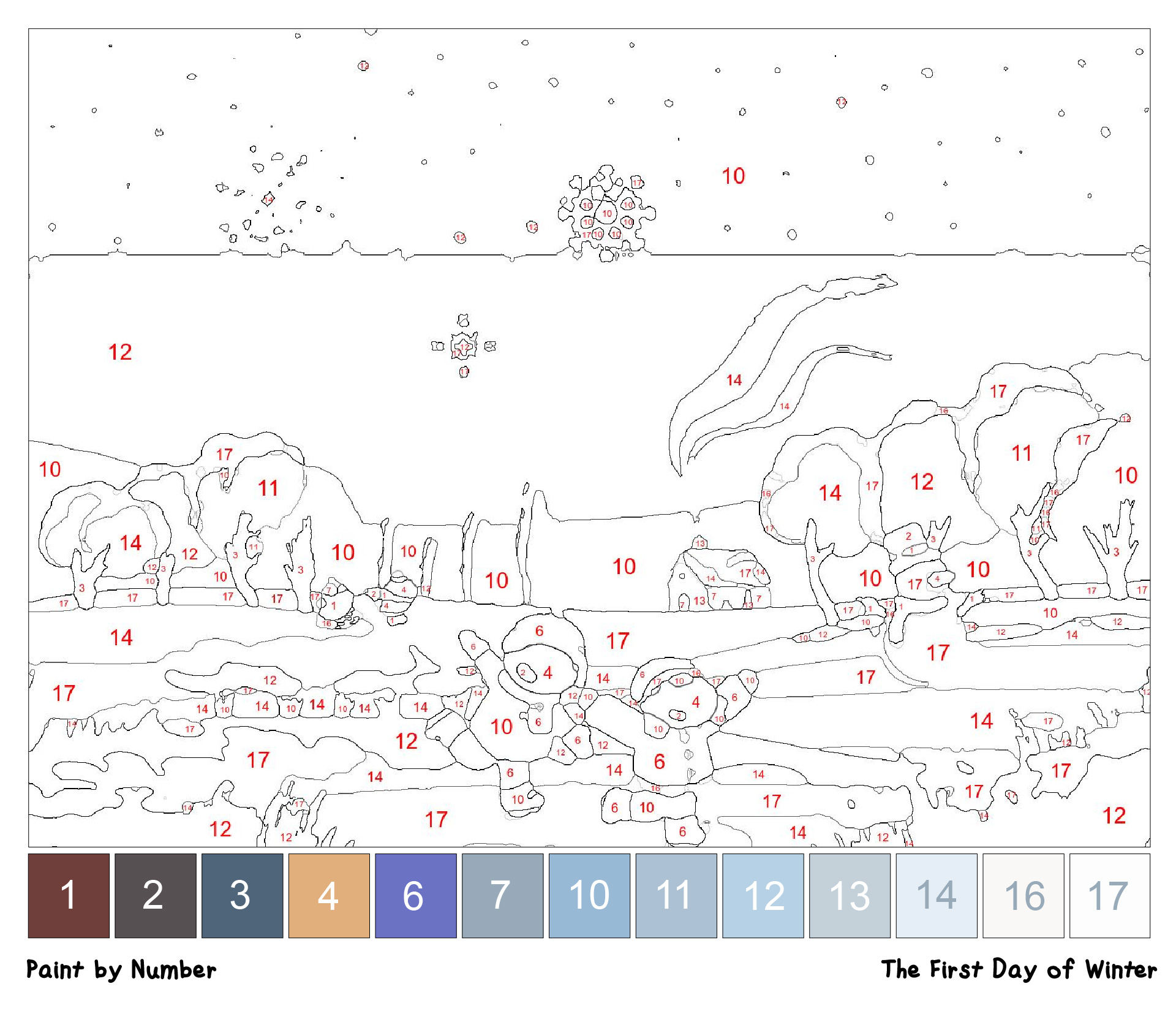 Winter Coloring Pages to Print and Color