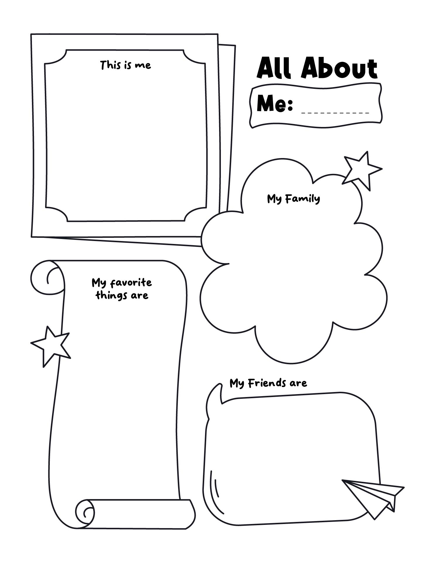 About.me Worksheets Printable