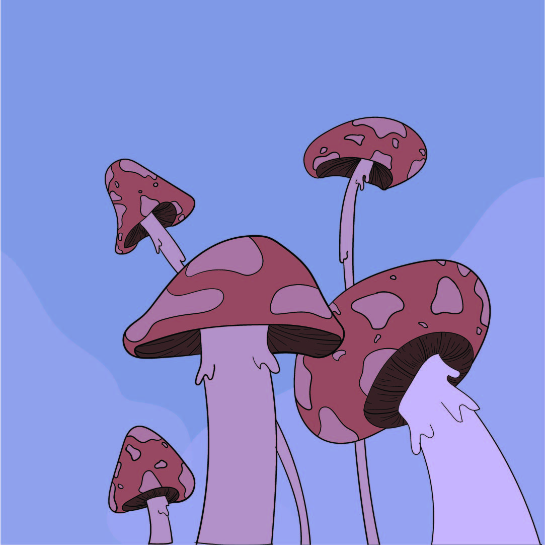 Alice in Wonderland Mushroom Clip Art
