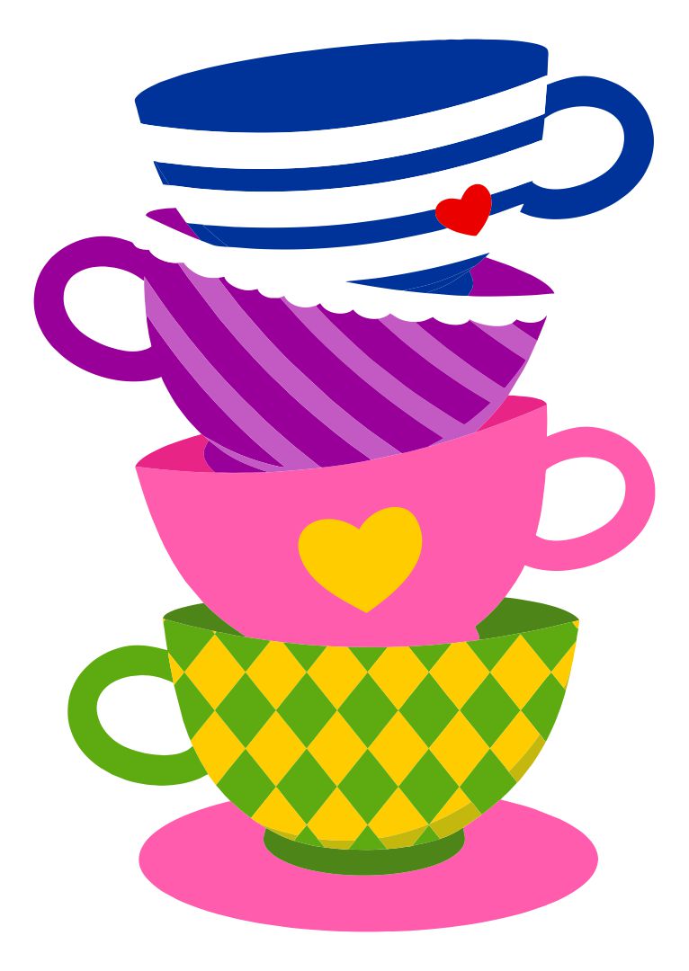 Alice in Wonderland Tea Cup Clip Art