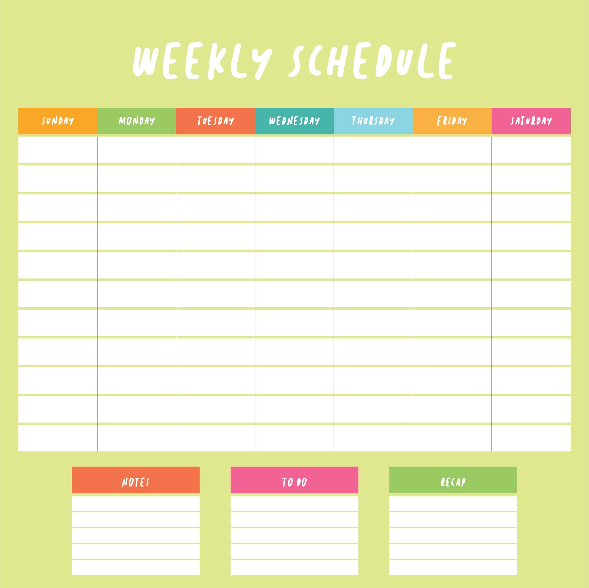 7 Best Free Printable Weekly Work Schedule PDF for Free at Printablee