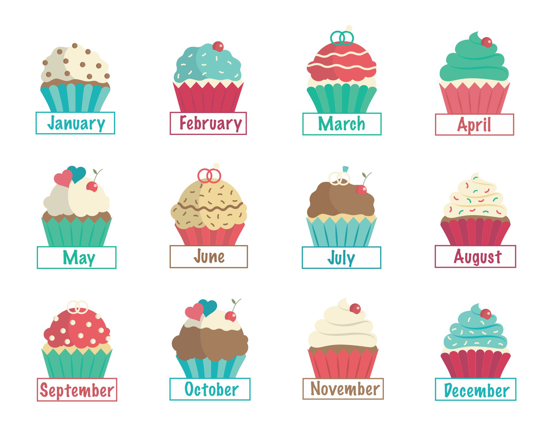 10 Best Printable Birthday Chart