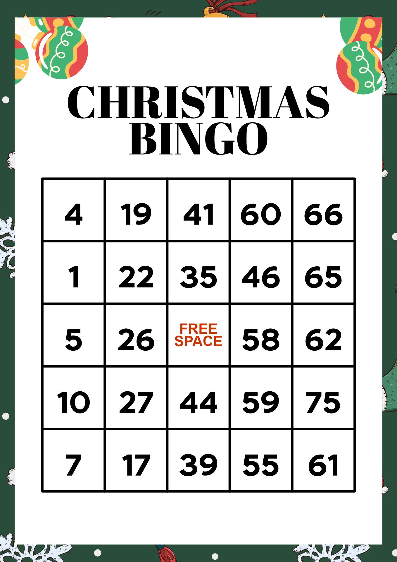  Printable Christmas Bingo Kits