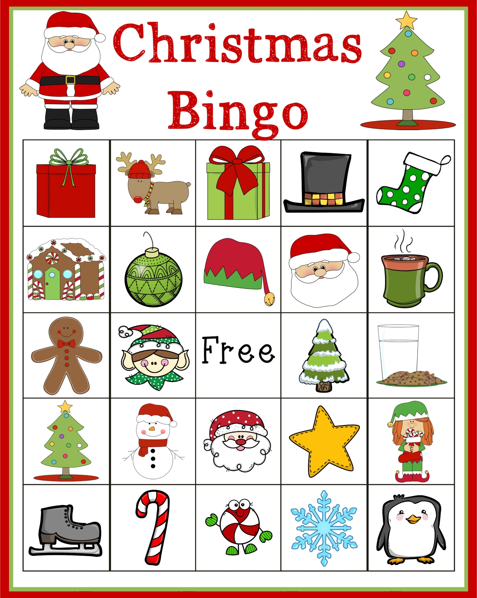 Printable Bingo Cards Free Holiday