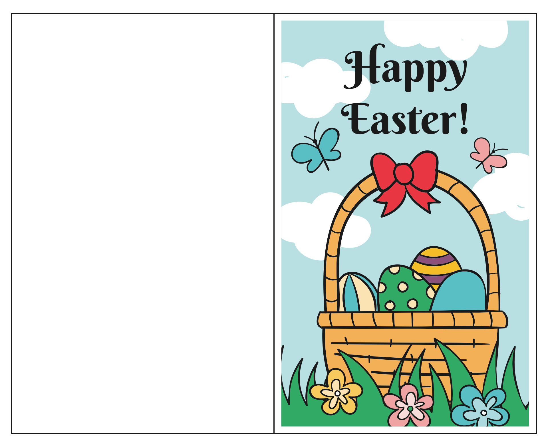 Bunny Easter Cards - 10 Free PDF Printables | Printablee