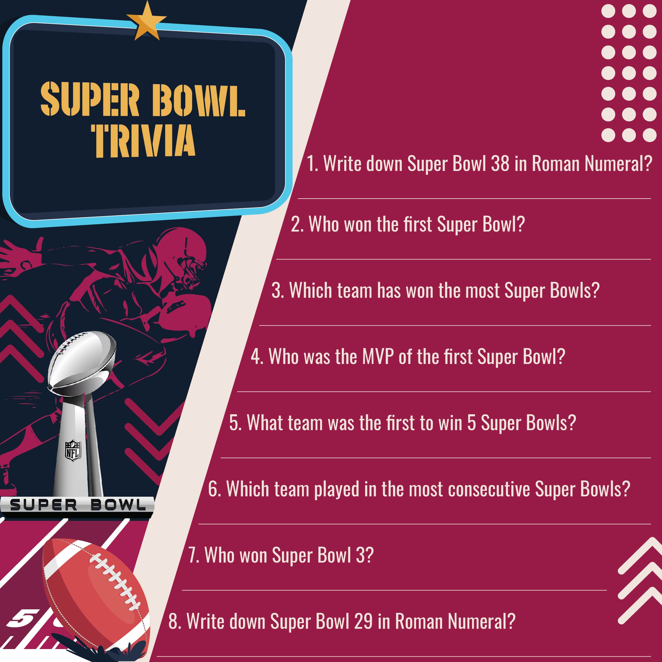 10 Best Printable NFL Trivia Questions And Answers