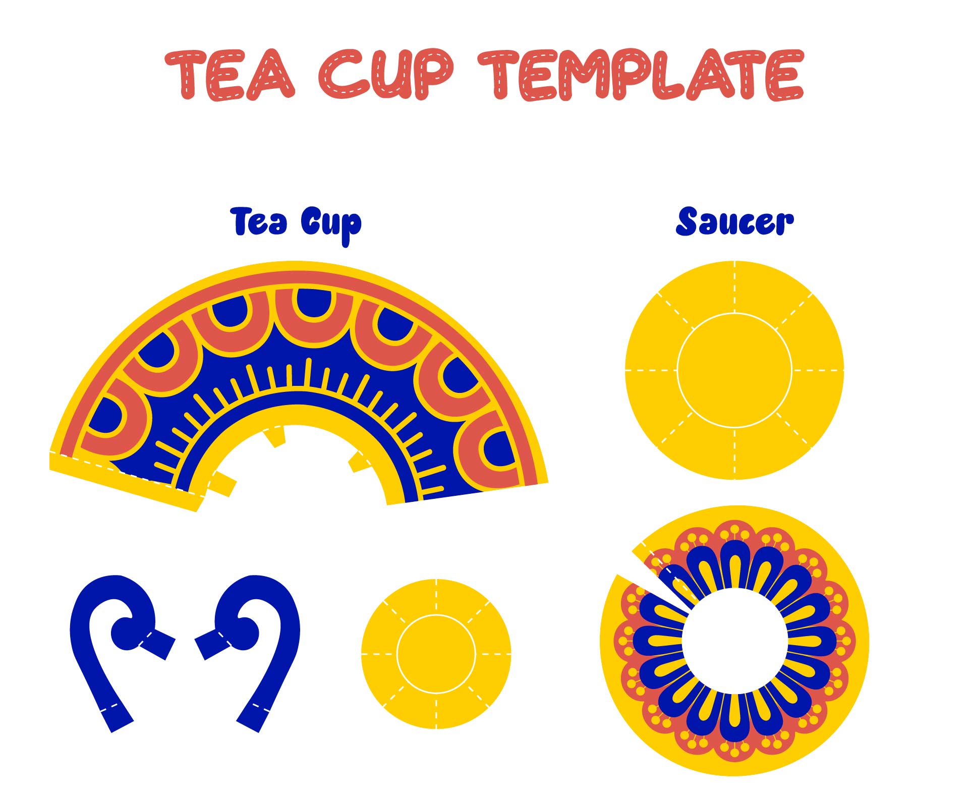 Printable Tea Cup Template
