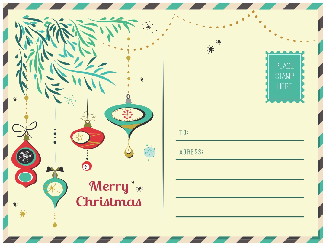 Printable Vintage Christmas Postcards