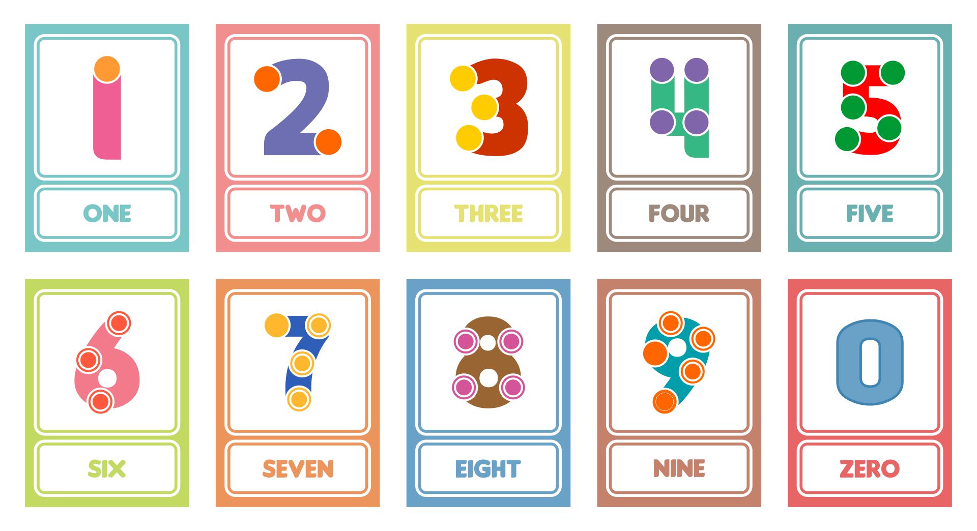 7 Best Images of Touchpoint Math Numbers Printable Cards - Printable ...