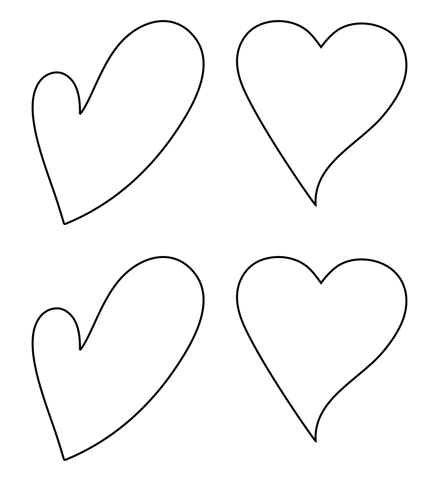 Heart Outline Printable