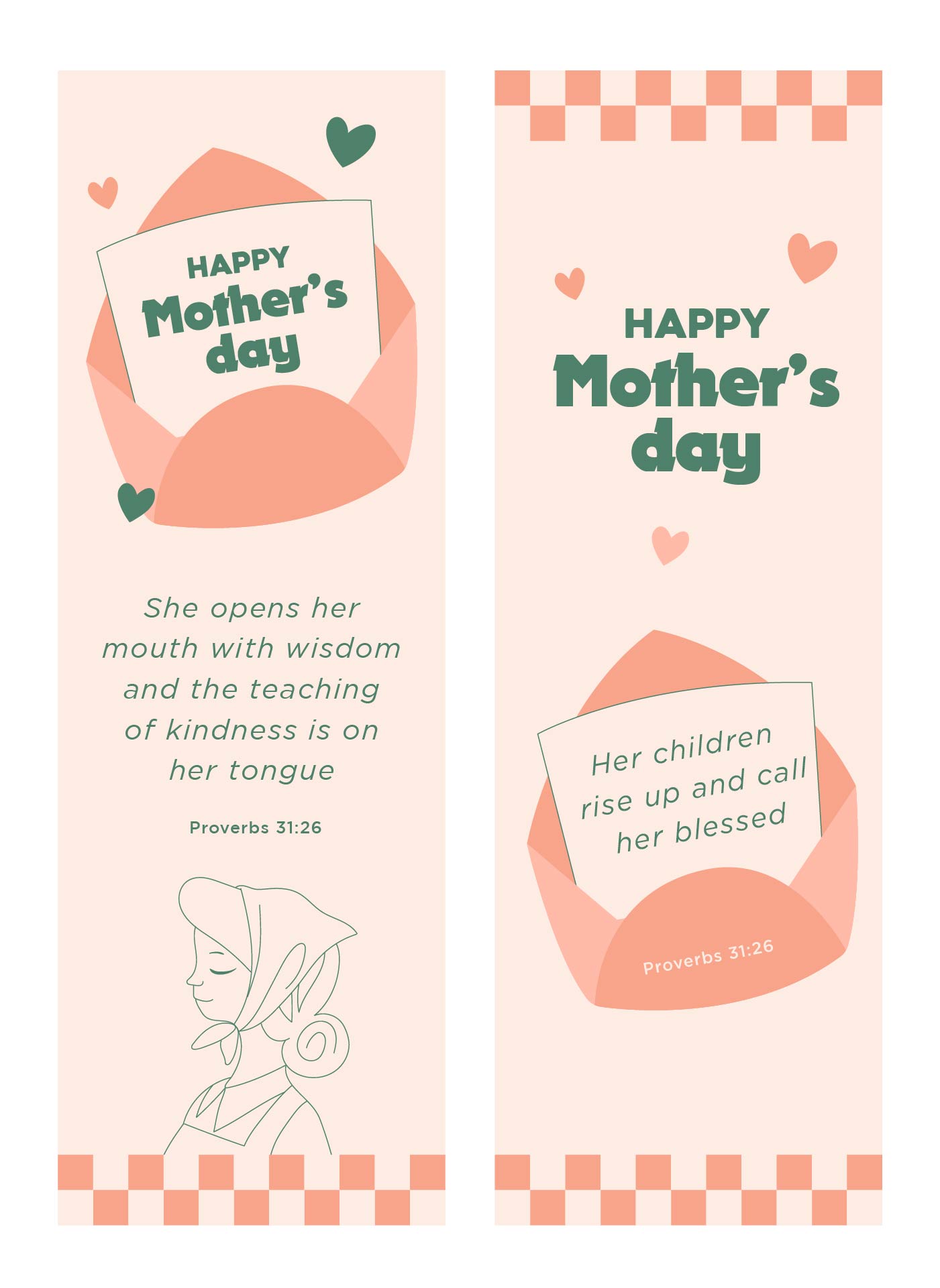 Mothers Day Bookmarks Printable