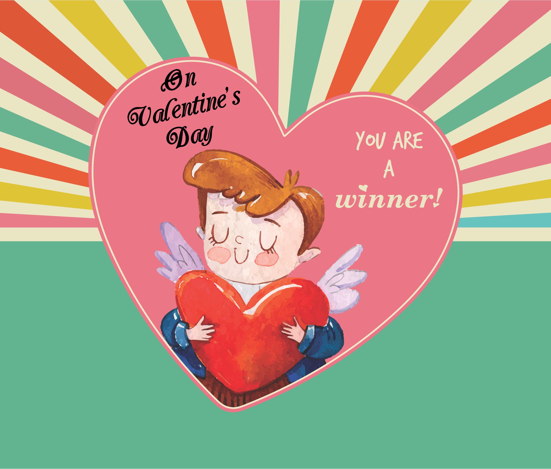 Old-Fashioned Valentines Cards Clip Art