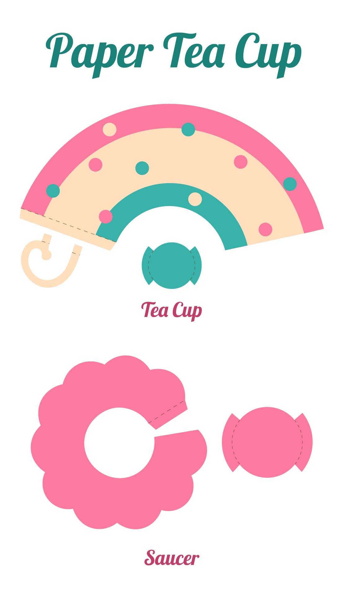  Printable Tea Cup Template 3D