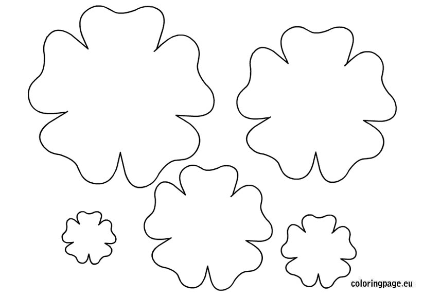 Free Printable Paper Flower Template from www.printablee.com