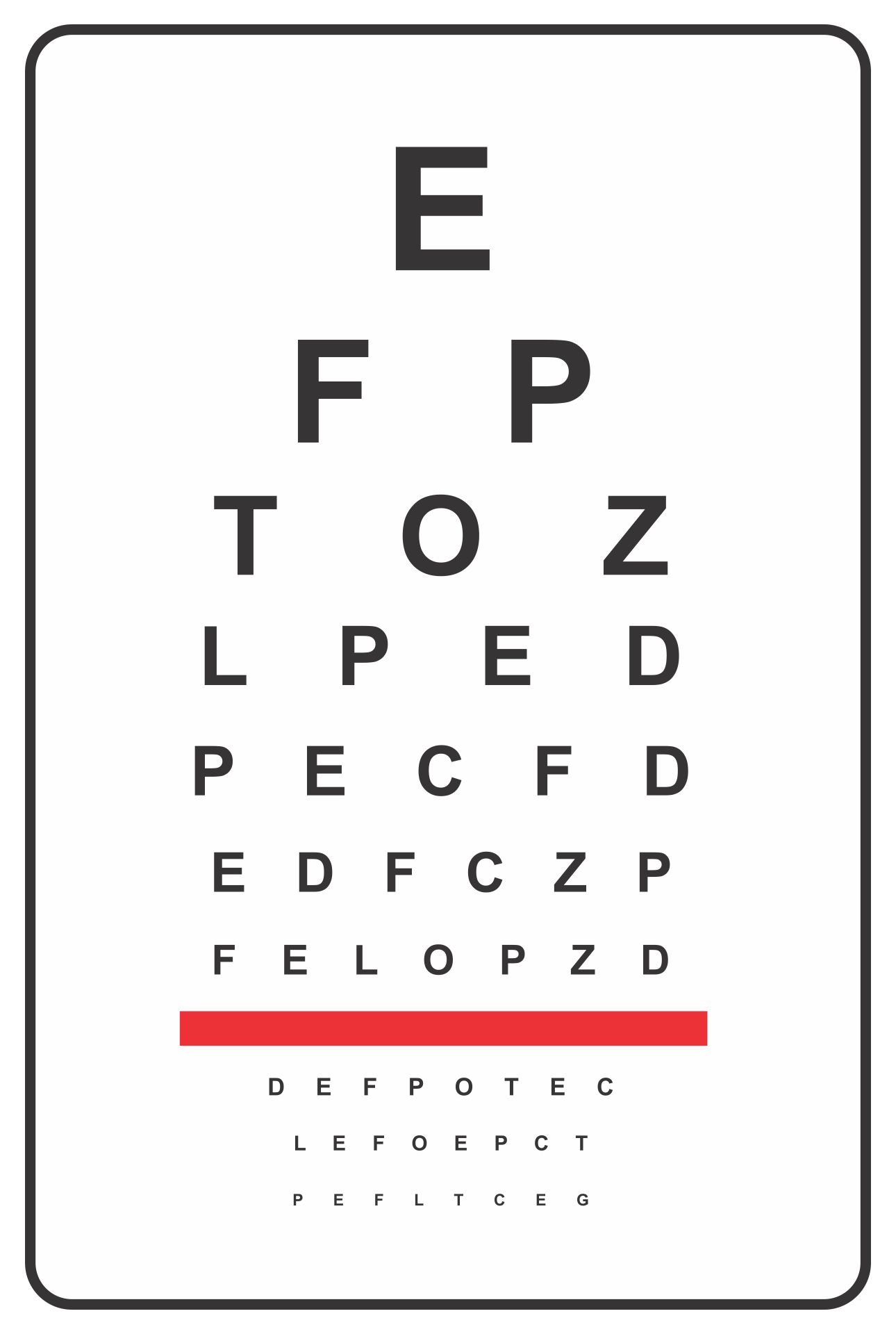 Free Printable Near Vision Chart Pdf