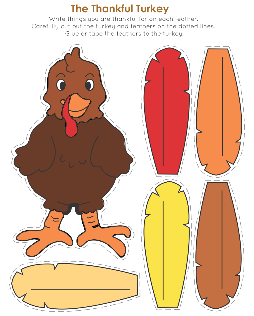 Printable Thanksgiving Turkey Crafts