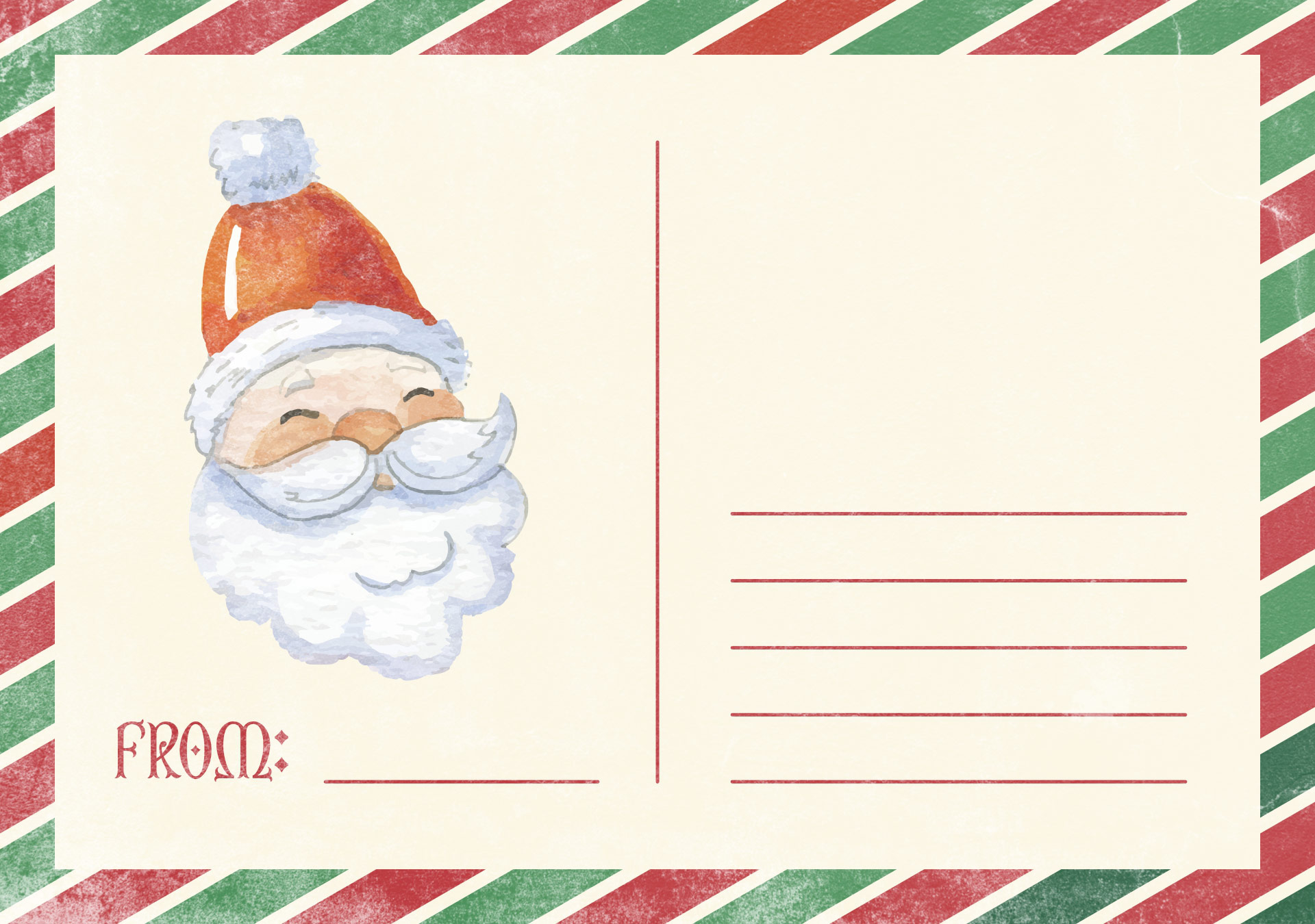 Printable Vintage Christmas Postcards