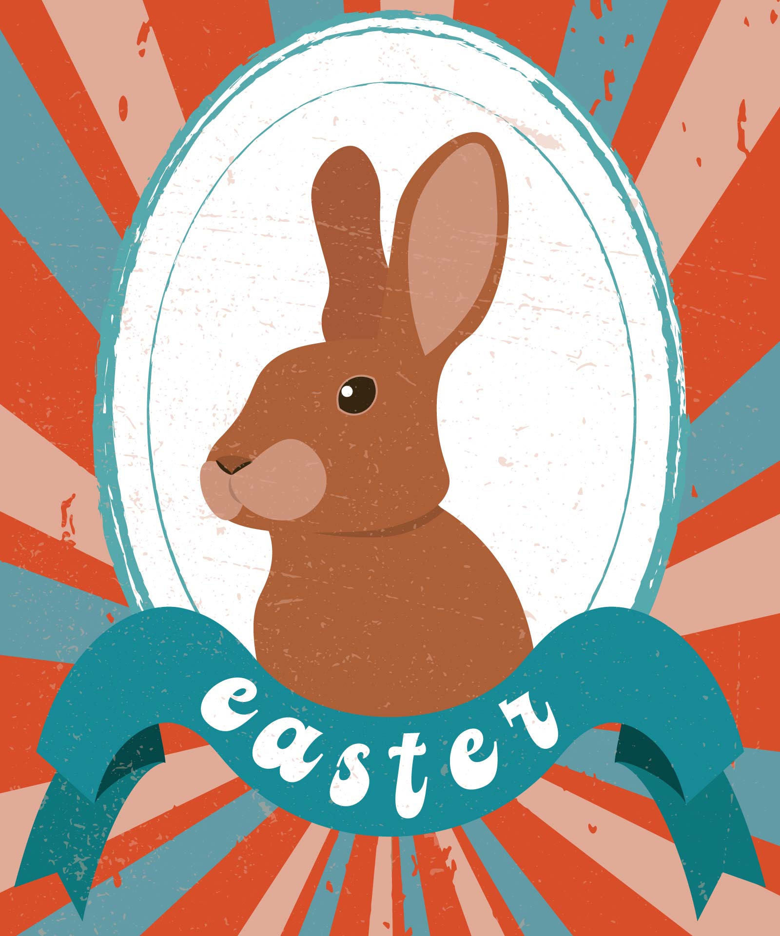 Vintage Easter Bunny Clip Art