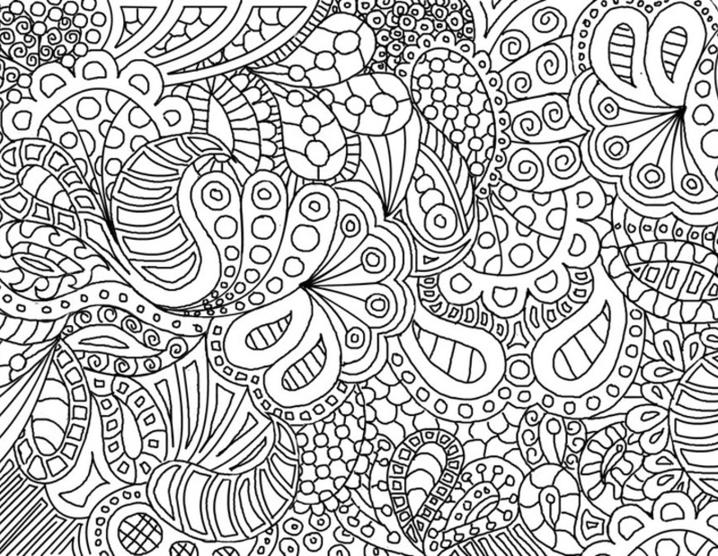 Zentangle Patterns Printable Coloring Pages