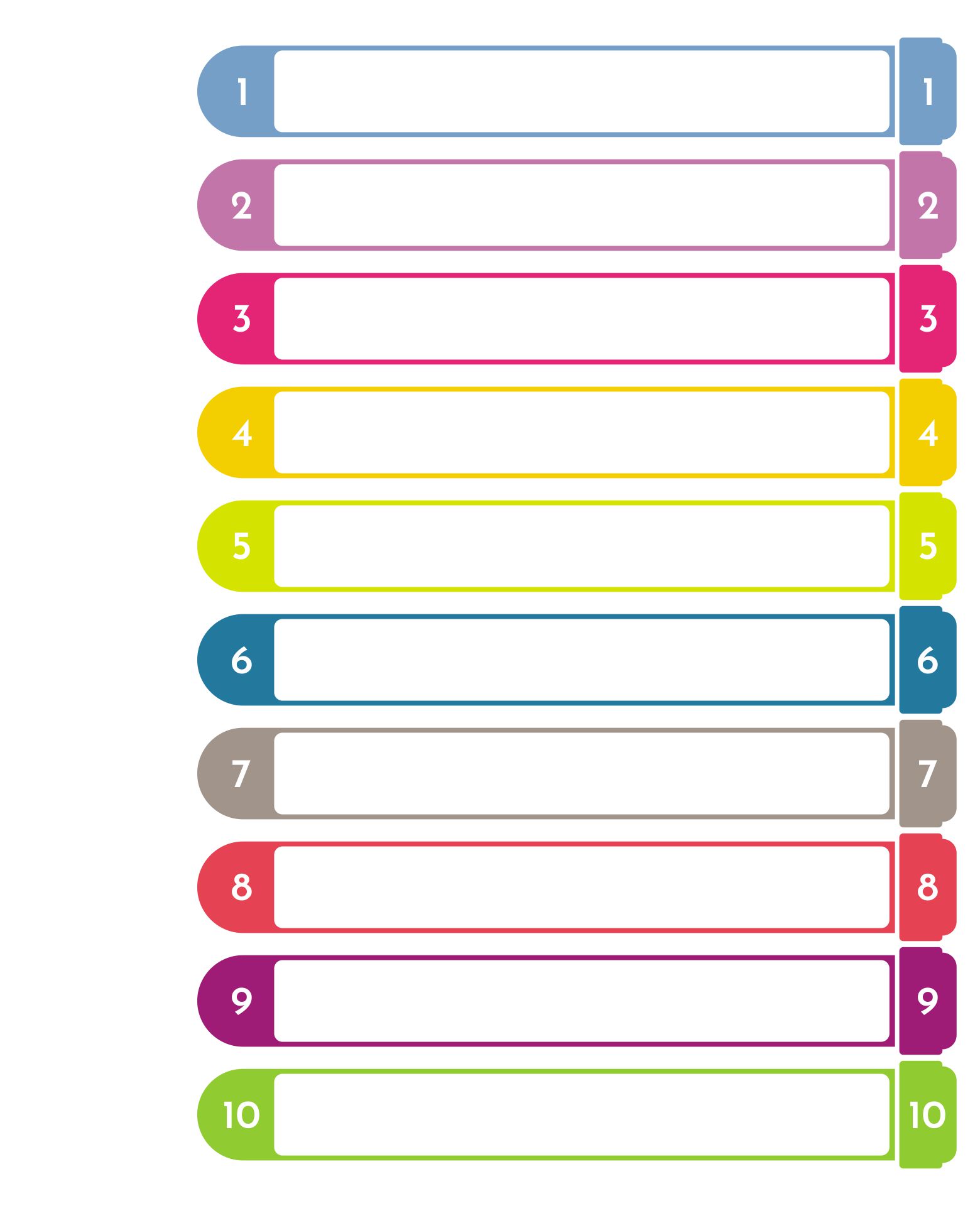 Avery Ready Index 10 Tab Dividers Template